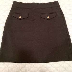 Black Skirt Size 6 with gold Buttons
